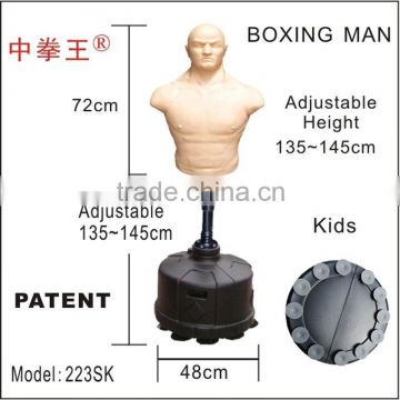 adjustable height boxing equipment training standing punching bag punching man dummy for kids