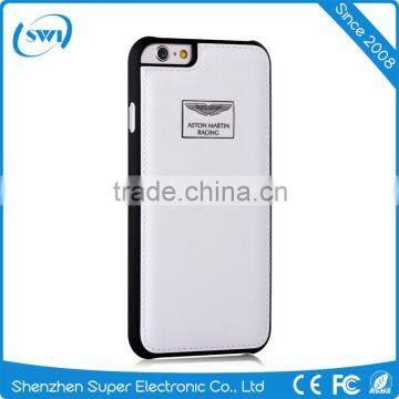Aston Martin Racing Strap hot selling Genuine Leather Back Cover Case for iphone 6s plus
