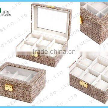 watch display case,pu watches case,custom-made watch case