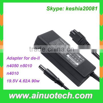 laptop power charger 19.5V 4.62A 90w ac adapter for dell n4050 n5010 n4010