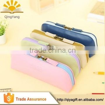 New Lady Girls Pencil Case Pen Clutch Cosmetic Bag Makeup Travel Zipper Pouch