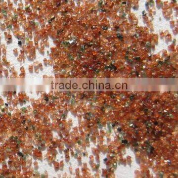 garnet/abrasive media for petroleum borehole