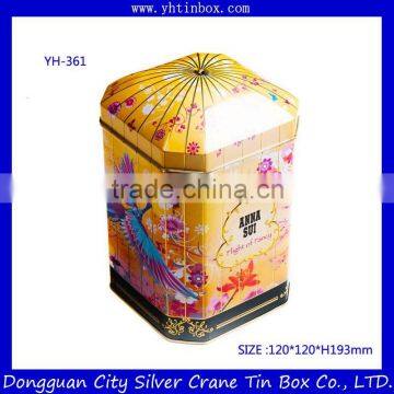 Decorative cookie tin box/christmas cookie tin box/fancy cookie tin box