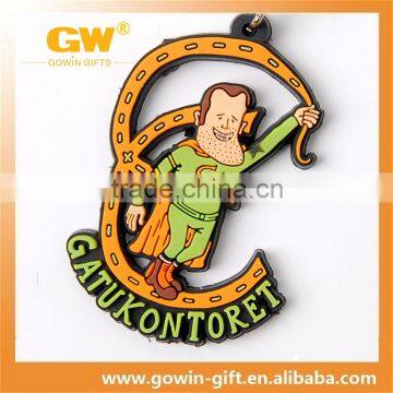 Famous Brand Own Designs Custom Rubber Promotional Keychain