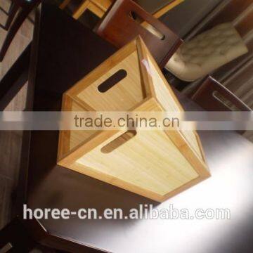 man made bamboo flower umbrella sundry laundry storage basket for home decoration