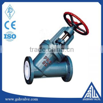 Straight-Flow Lining Fluorine Globe Valve