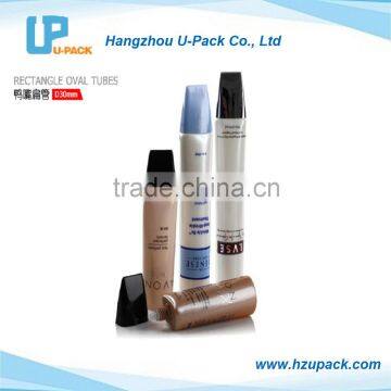 Rectangle oval tubes for cosmetic packaging special tube packaging
