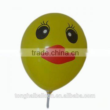 2016 Yellow Duck Printed Balloons/latex round balloon