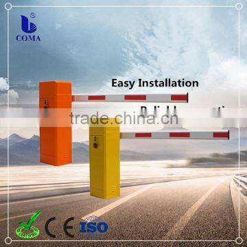 Security parking lot barrier for vehicle access control system