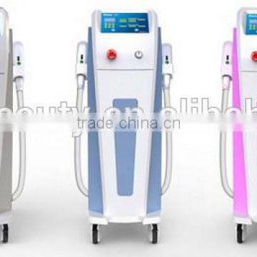 Electronic pulse massager face machine for permanent hair remove machine / ipl alex laser shr hair removal