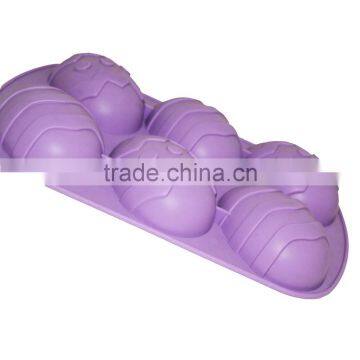 6 Cups Silicone Easter Egg Shaped Cake Mold/muffin Mould/pastry Mould