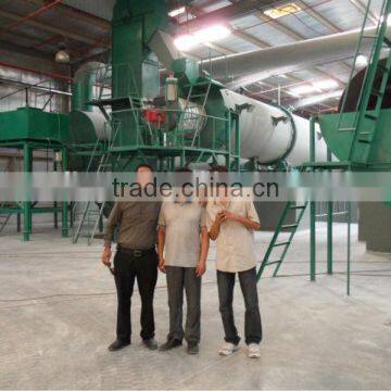 Rotary type screen for organic fertilizer production line