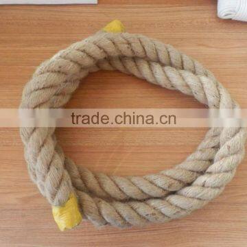 Natural color twisted jute cord 20mm from China Factory