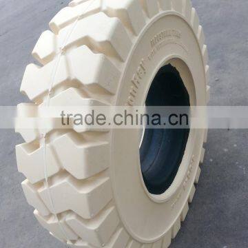 600-9 White Color Rubber Non-marking Solid Tire Made in China photo-3