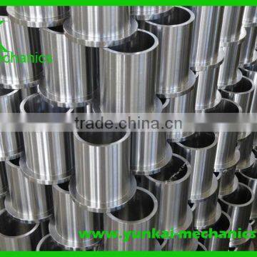 Flanged bushing, precision CNC turning parts, steel shaft sleeve by CNC machining