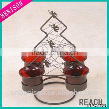 Wholesale Hot Selling metal crown candle holder For Home Holiday Decoration