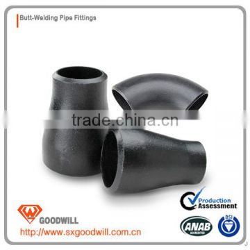 black carbon steel 45 degree pipe fitting lateral