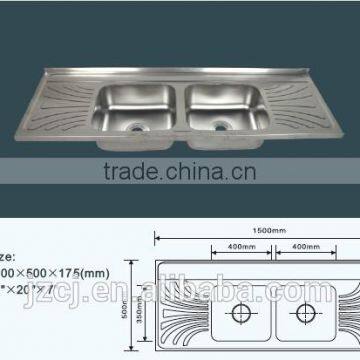 JZ-335 120x50 Export Iraq New Items Stainless Steel Kitchen Sink photo-6