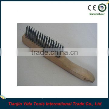 steel wire brush wooden handle