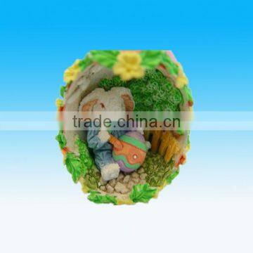Creative Resin Easter Bunny in Egg Shell Easter Eggs Craft Ornaments photo-2