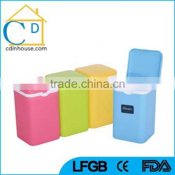 2L 4 Colors Office Household Use Trash Bin