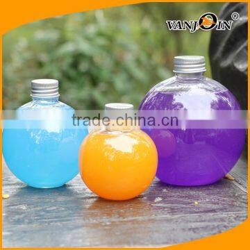 PET Ball Type Juice Candy Container with Aluminium Cap