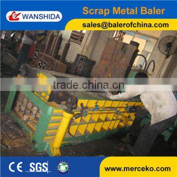Non Ferrous Scrap Metal Baler Bales Front Out photo-3