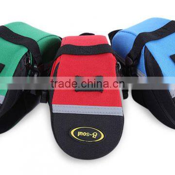 B - SOUL Outdoor Cycling Seat Panniers Mountain Bike Bicycle Saddle Bag Adjustable Quakeproof Padded Cycling Seat Tail Bag photo-6