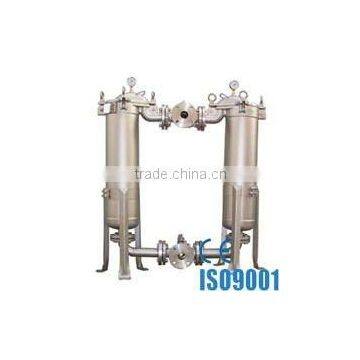 Supplier direct SUS304 SUS316L mirror finish duplex bag filter vessel