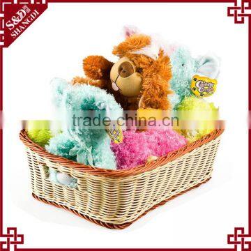 Alibaba wholesale resin wicker handmade felt baby gift baskets