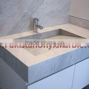 UNIQUE WHITE ZIARAT (CARRARA ) MARBLE SINKS AND BASINS