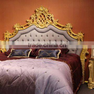 European Antique Distressed Finished Wooden Bedroom Set, Natural Wood Carving Bedroom Set photo-4