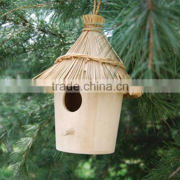 Environmental-friendly Unfinished Homemade Wooden Bird House photo-2