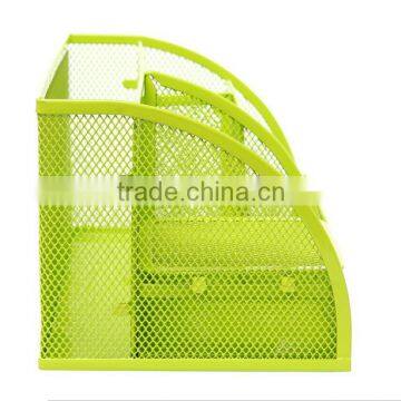 Hot Selling Multi-use Metal Mesh Desk Organizer With Multi-color