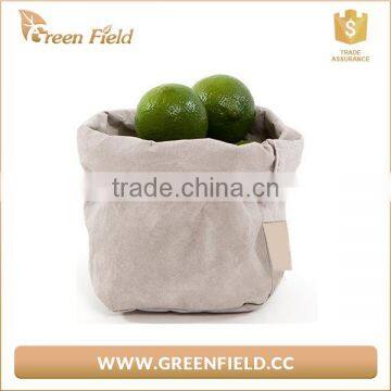 Professional Manufacture OEM Design Washable Kraft Paper Bag food keeper bag