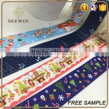 Printed Grosgrain Christmas Gift Ribbon photo-6