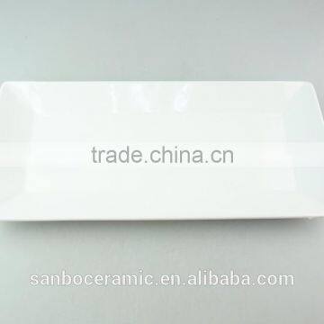 Hot Sale Porcelain Flat Plate, White Porcelain Dinner Square Plate for Wholesale in Stock photo-2