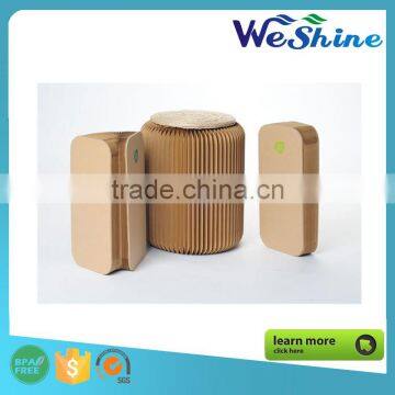 Protable Outdoor Party Waterproof Organ Style Foldable Kraft Paper Stool