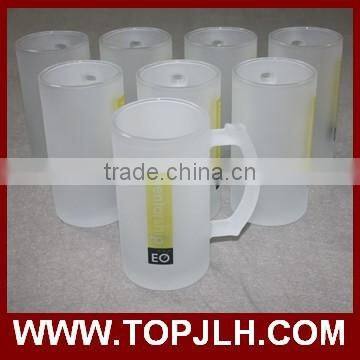 Cylinder Shape Glass Beer Cup With Frosted Surface photo-6