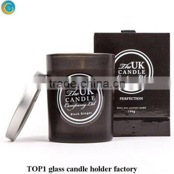 Mason Jar Food Gift Ideas Large Frosted Glass Fern Candle Holders With Silver Metal Lids photo-3