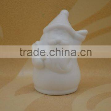 High White Effect Ceramic Christmas Decoration With Santa Claus Shape photo-3