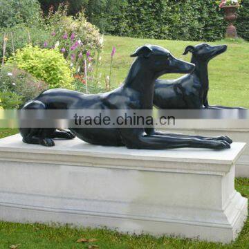 Garden Decoration Animal Sculpture Life Size Bronze Great Dane Statue photo-2