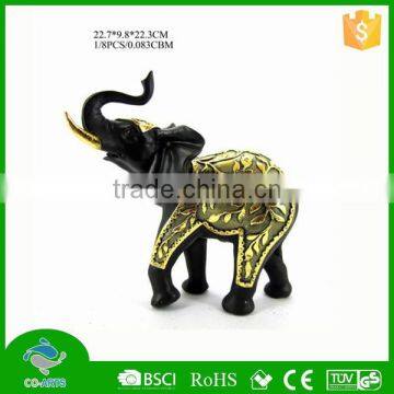 2015 new style personalized golden appearance resin elephants gifts crafts stocks