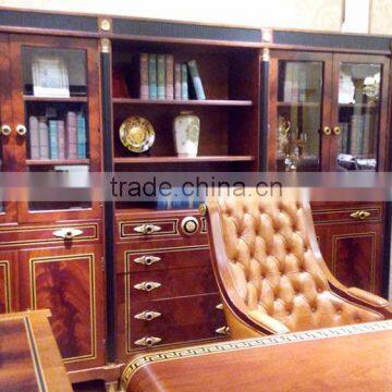 Office Furniture set ;Hand carved wooden office furniture,Antique Office Desk Set,Office Desk,Chair, File Cabinet (BG600036)