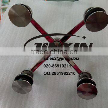JINXIN Four Arm 304/316 Stainless Steel Rib Glass Spider for Curtain Wall System photo-4