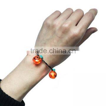Halloween Cheap Pumpkin Beads Lighting Led Bracelet photo-4