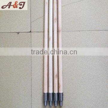 Wood Color Broom Stick With Metal Screw photo-4