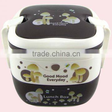 Double Layers Portable Square Plastic Bento Lunch Box photo-5