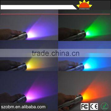 Wholesale FL-LT3WFD 3W Multicolor Changing LED Flashlight Torch With Fift Box photo-5