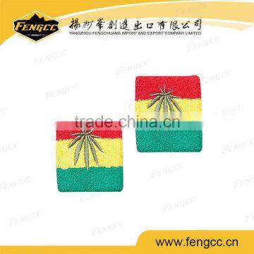 Promotional Sport Customized Embroidery Logo Towel Cotton Wristband photo-4
